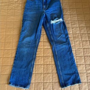 A&F 90’s straight ultra high rise curve love size 24(00s), used